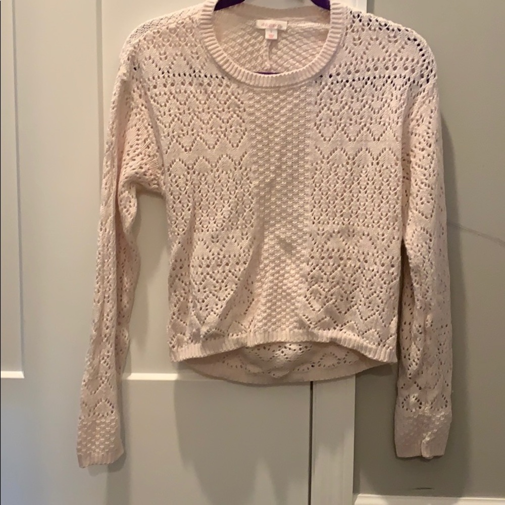 Pink Backless Sweater